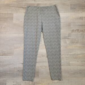 Cut Loose Size XL Pull On Lagenlook‎ Boho Pants Herringbone Geometric Twill Knit
